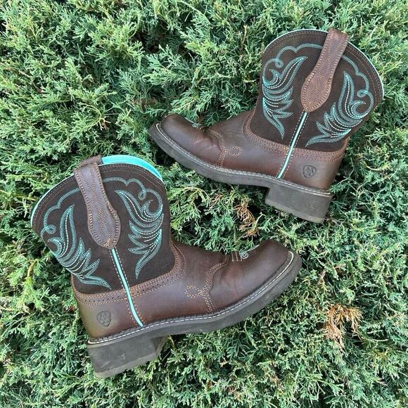 Ariat Fatbaby Heritage Dapper Western Boots Women’s Size‎ 6.5 Royal Chocolate - Picture 4 of 16